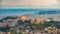 Timelapse of aerial view on Athens, Greece