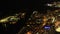 Timelapse aerial view of Toronto, Ontario after dark 4K