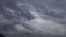 Timelapse B-roll footage of Dramatic stormy dark clouds before rain. hurricane black cloudy sky rainy season in topical, skycaps