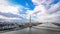 Timelapse - Bangkok Rama VIII bridge crosses the Chao Phraya River