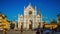 Timelapse of basilica of Santa Croce, Florence