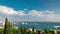 Timelapse of the bay of Split, Croatia. Fast moving clouds with boats and ferries trafficking in and out the port.