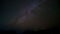 Timelapse, Beautiful starry night. Many stars moving above the high mountain in the dark night