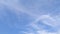 TimeLapse of beautiful sunny clear blue sky with white wispy smoke clouds