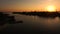 Timelapse Boats And Ship Move Along The River