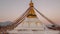 Timelapse of Boudhanath Temple in Kathmandu at Sunset