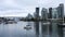 Timelapse Bridge and skyscrapers in Vancouver, British Columbia 4K
