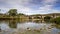 Timelapse of Burnsall, and its well known bridge in Wharfedale, Yorkshire Dales National Park, North Yorkshire, England, Britain