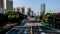 Timelapse of busy traffic of the Shenzhen downtown, China