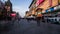 Timelapse of busy Wangfujing pedestrians street in Beijing,China. Panning