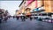 Timelapse of busy Wangfujing pedestrians street in Beijing,China. Panning