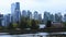 Timelapse cityscape of Vancouver, British Columbia across harbor 4K
