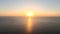 Timelapse Clear bright sunset sky over calm sea. Abstract aerial nature summer ocean sunset, sea and sky view. Vacation