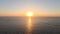 Timelapse clear bright sunset sky over calm sea. Abstract aerial nature summer ocean sunset, sea and sky view. Vacation