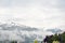 Timelapse clouds in the morning at the austrian village called Bramberg near the mountain Elferkogel and Zwoelferkogel