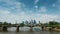 Timelapse - Clouds over the cityscape of Frankfurt