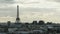 Timelapse of clouds over Paris and Eiffel Tower