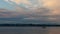 Timelapse of clouds and sky over White Rock BC Canada from Semiahmoo Bay in Blaine, Washington at sunset 4k