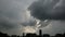 Timelapse of cloudscape over the buildings in Tokyo.