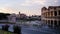 Timelapse of the Coliseum and the Arch of Constantine during sunset, Rome