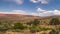 Timelapse of Colorful desert with bushes