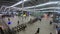 Timelapse of commuting people in trainstation hall