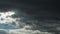 Timelapse of cumulus clouds from good weather of blue sky to dark cloudy storm