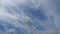 TimeLapse of Dramatic puffy fluffy white & dark gray cloud or cumulus cloudscape