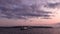 Timelapse ferry and boats in Puget Sound at sunset, Seattle, Washington, USA