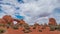 Timelapse of flow of clouds in arches national park, utah, usa, 4k