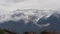 Timelapse Foggy Clouds Over Mountains. Canton Berne, Berner Oberland, Switzerland