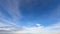 Timelapse footage of Blue sky white clouds in morning. Gray cloud in sunrise.pastel soft color sky. cloudscape nature sunlight in