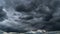 Timelapse Gray Rainy Clouds Float Across the Dark Sky on a Cloudy Day