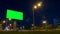 Timelapse - green screen billboard on highway