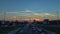 Timelapse of a highway rush hour at sunrise