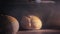 Timelapse homemade organic dough bread in the kitchen oven. The loaf is raised and baked. The baker bakes food at the