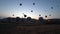 Timelapse of hot air balloons rising in Cappadocia, Turkey