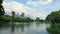 Timelapse of a lake in lumpini park in Bangkok during day , Thailand