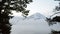 Timelapse mount fuji and moving fog in the morning