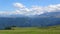 Timelapse mountains scene in national park of Dombay, Caucasus, Russia, Europe