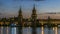 Timelapse overlooking the Oberbaum bridge in Berlin