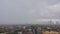 Timelapse panorama of the city of Jakarta in rainy weather. Indonesia.