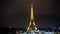 Timelapse Paris Eiffeltower at Night