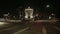Timelapse Patuxai war monument at night in Vientiane