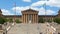 Timelapse of people moving in front of the Philadelphia Art museum stairs steps - pennsylvania - USA