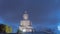 ..timelapse Phuket Big Buddha in twilight with blue cloud background