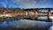 Timelapse Railway Bridge and Dam in Brant, Canada 4K