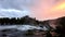 Timelapse of the Rhine Falls from golden hour to blue hour