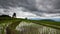 Timelapse rice field and cloud of Ban pabongpiang in Chiangmai, Thailand