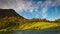 Timelapse scenery of plantations under the mountain. Andreev.